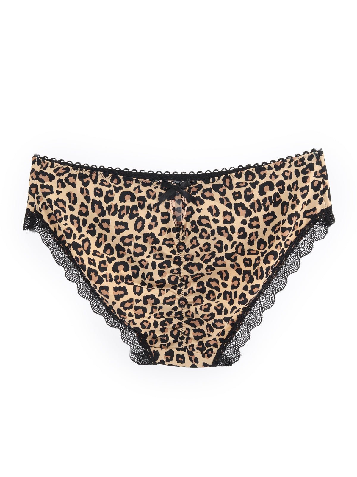 Odette Brown Printed Polyester Hipster Panty For Women