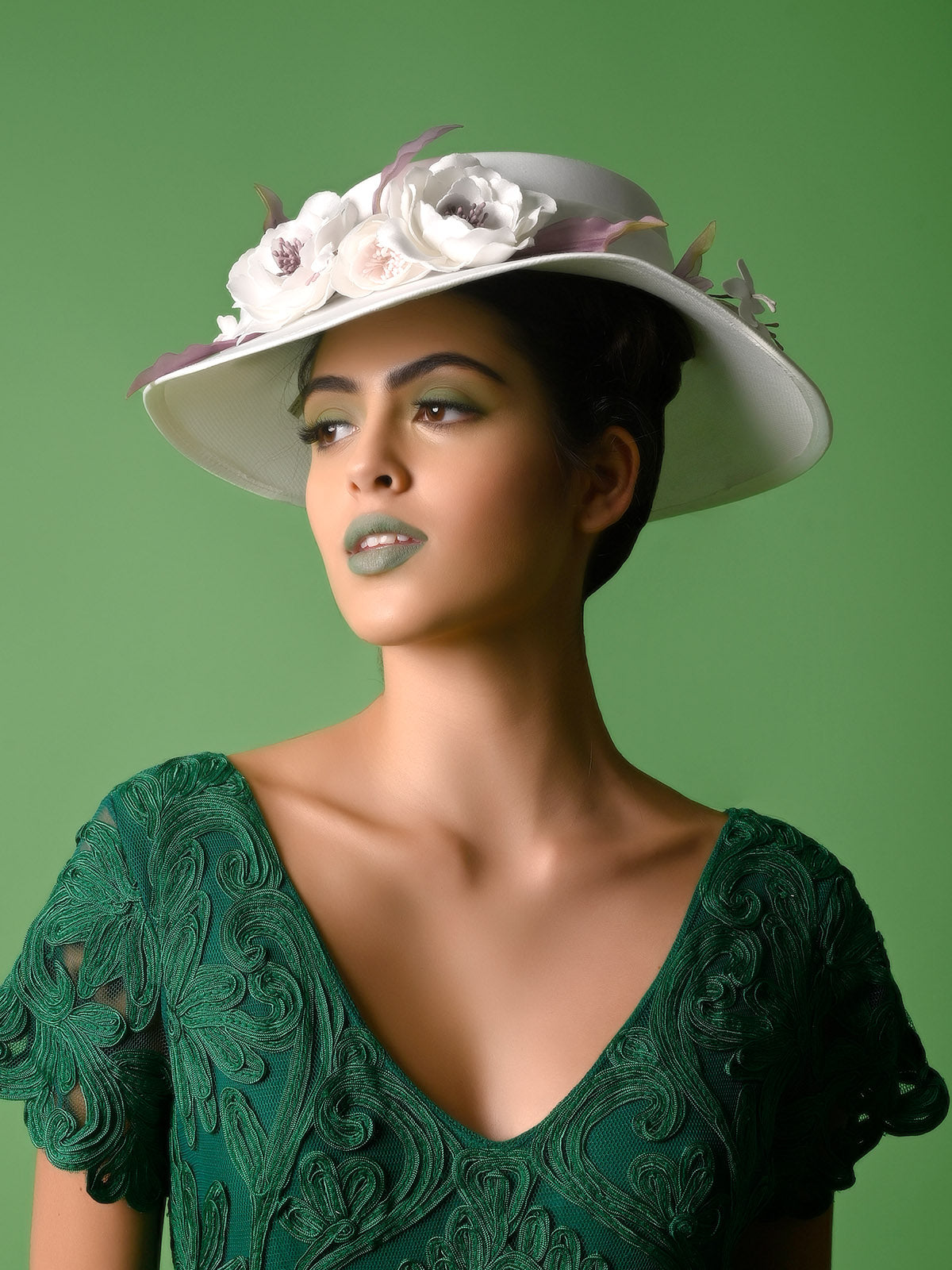 Odette - Flower Embellished Hat