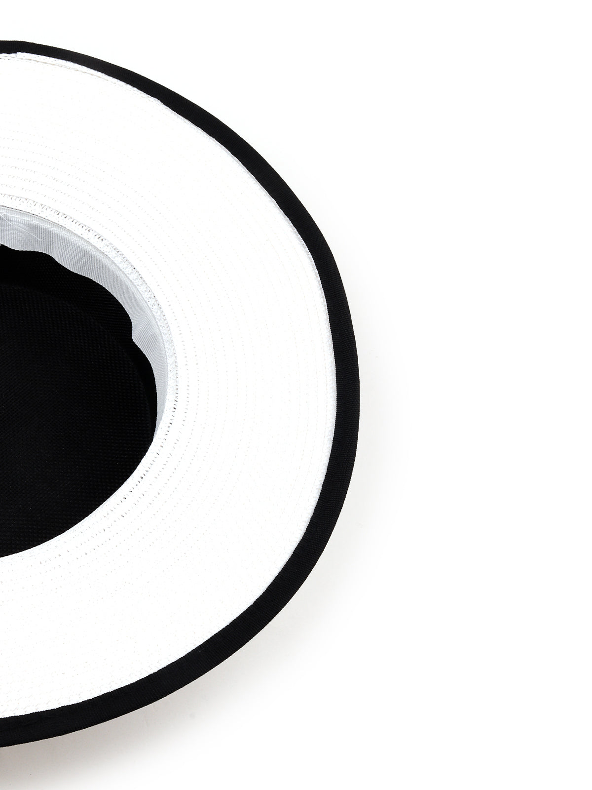 Odette Women White And Black Flower Embellished Hat