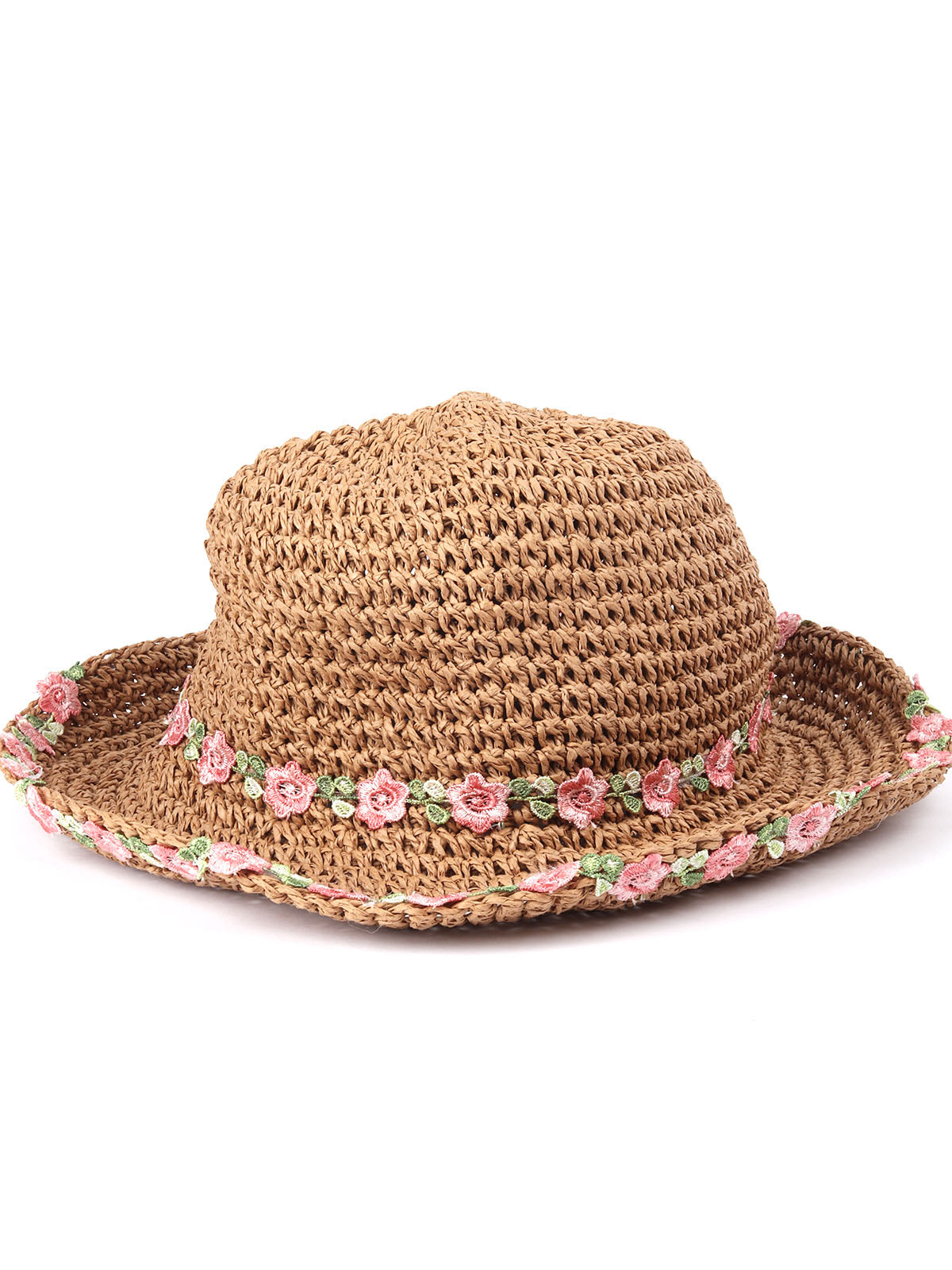Odette Tan Self Design Embellished Sun Hat For Women