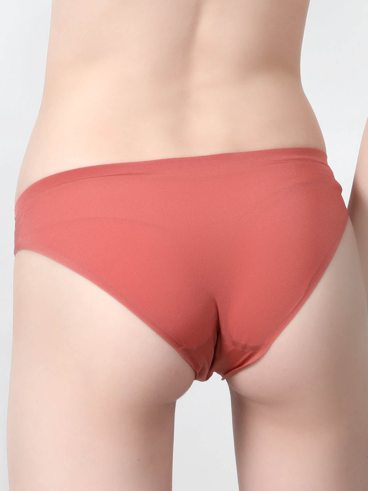 Odette Women Red Orange Comfortable Lace Bra And Panty Set