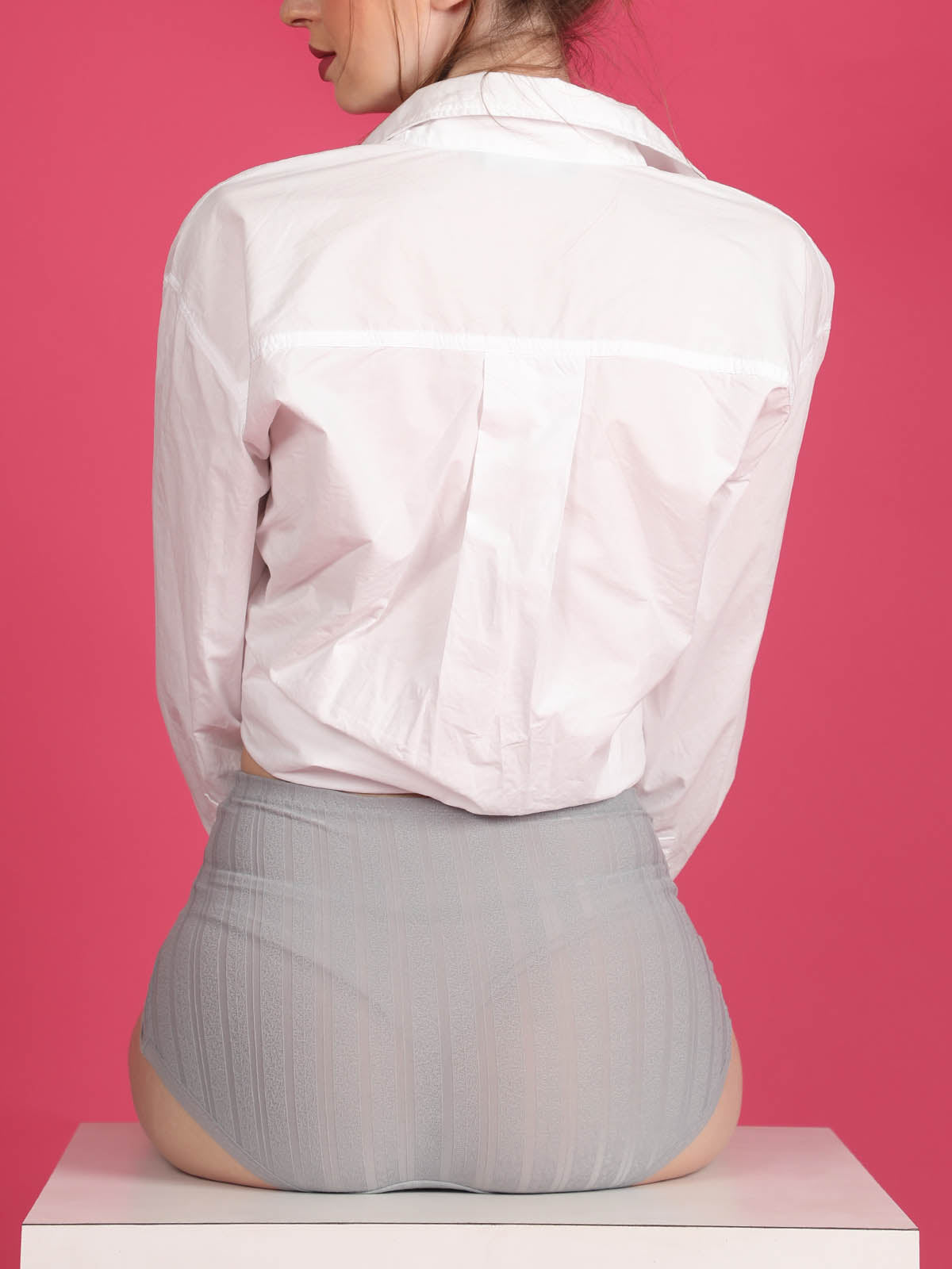 Odette Grey Comfortable Hipster Panty For Women