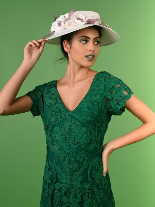 Odette - Flower Embellished Hat