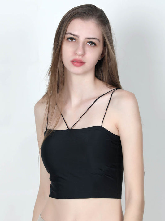 Odette Women Solid Black All Day Comfort Bralette